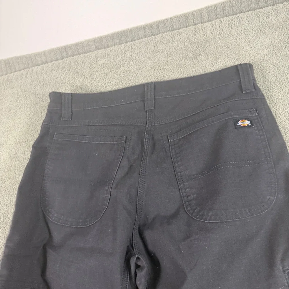 Dickies Flex Relaxed Fit Cargo Pants Black Mens WP702BK Workwear Utility Trouser